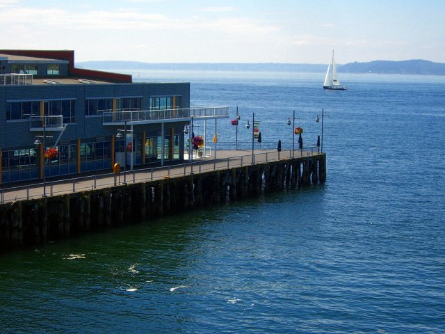 Seaside view - Seattle harbor